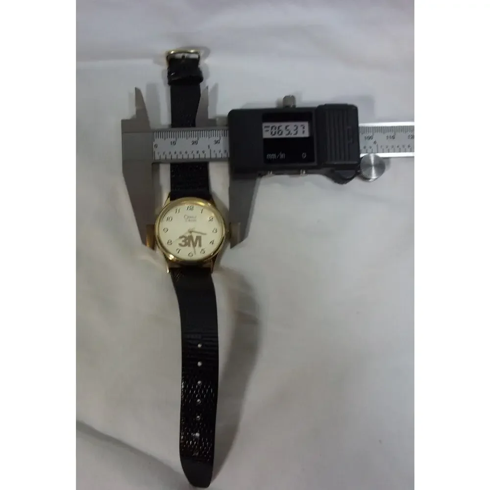 CARAVELLE BY BULOVA QUARTZ T3 493 WATCH-LEATHER BAND-HAS THE 3M INSIGNIA-RUNS